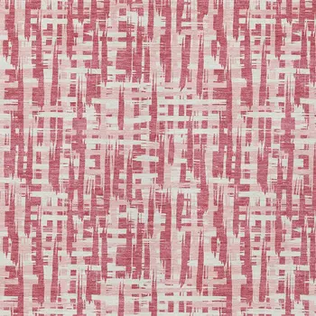 9' X 12' Blush Pink And Beige Abstract Washable Indoor Outdoor Area Rug