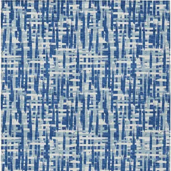 8' X 10' Blue And Ivory Abstract Washable Indoor Outdoor Area Rug