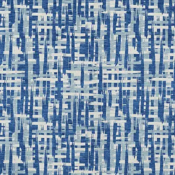 8' X 10' Blue And Ivory Abstract Washable Indoor Outdoor Area Rug