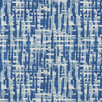 9' X 12' Blue And Ivory Abstract Washable Indoor Outdoor Area Rug
