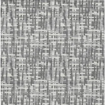 8' X 10' Gray And Charcoal Abstract Washable Indoor Outdoor Area Rug