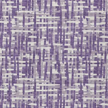 8' X 10' Purple And Lavender Abstract Washable Indoor Outdoor Area Rug