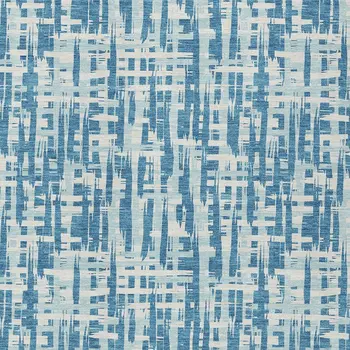 8' X 10' Teal Blue Sky Blue And Ivory Abstract Washable Indoor Outdoor Area Rug