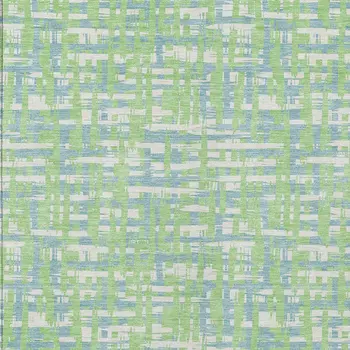 8' X 10' Mint Green Blue And Beige Abstract Washable Indoor Outdoor Area Rug
