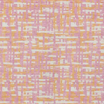 5' X 8' Pink Copper And Beige Abstract Washable Indoor Outdoor Area Rug