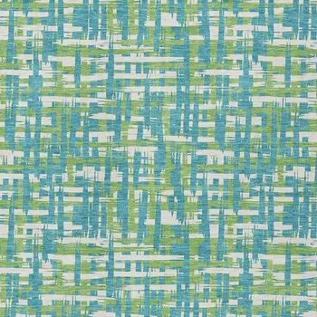 3' X 5' Turquoise Green And Ivory Abstract Washable Indoor Outdoor Area Rug