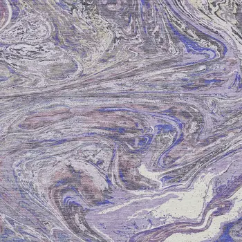 10' X 14' Lavender Purple And Gray Abstract Washable Indoor Outdoor Area Rug