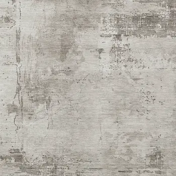 5' X 8' Beige And Gray Abstract Washable Indoor Outdoor Area Rug