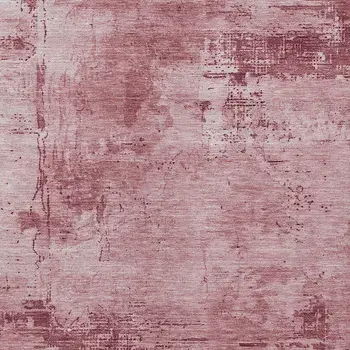 3' X 5' Blush And Ivory Abstract Washable Indoor Outdoor Area Rug
