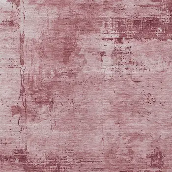 10' X 14' Blush And Ivory Abstract Washable Indoor Outdoor Area Rug