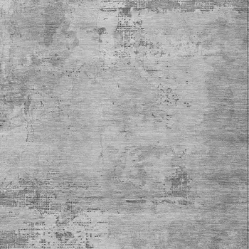 5' X 8' Gray And Silver Abstract Washable Indoor Outdoor Area Rug