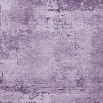 8' X 10' Lavender And Purple Abstract Washable Indoor Outdoor Area Rug