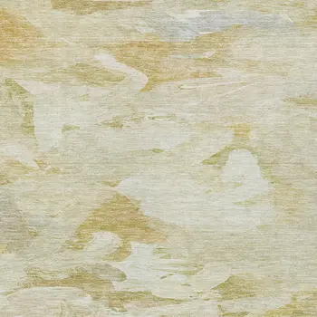 10' X 14' Beige Light Green And Brown Abstract Washable Indoor Outdoor Area Rug
