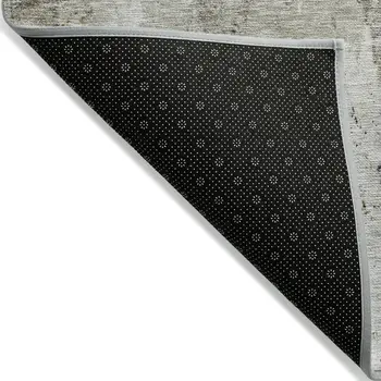 10' X 14' Taupe Ivory And Gray Abstract Washable Indoor Outdoor Area Rug