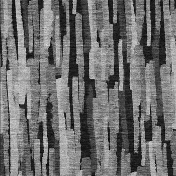 3' X 5' Gray And Black Striped Washable Indoor Outdoor Area Rug