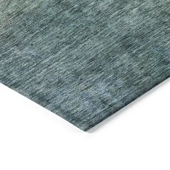 10' X 14' Blue Gold And Green Abstract Washable Indoor Outdoor Area Rug