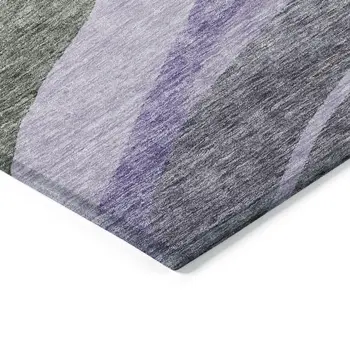 10' X 14' Artichoke Green Green And Black Abstract Washable Indoor Outdoor Area Rug