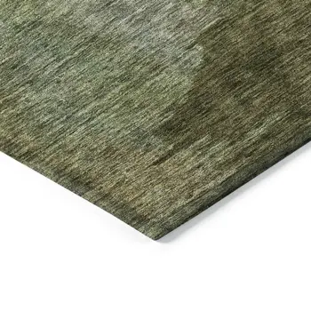 5' X 8' Green Copper And Beige Abstract Washable Indoor Outdoor Area Rug
