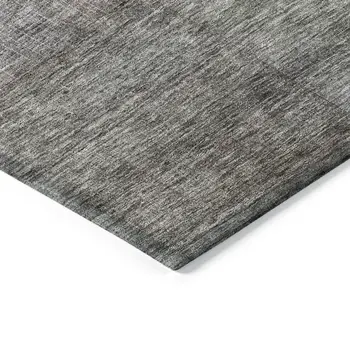 5' X 8' Brown Green And Blue Abstract Washable Indoor Outdoor Area Rug
