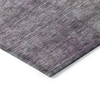 3' X 5' Purple Gray And Green Abstract Washable Indoor Outdoor Area Rug