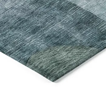 9' X 12' Green Copper And Purple Geometric Washable Indoor Outdoor Area Rug