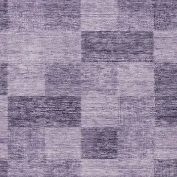 8' X 10' Purple And Lavender Geometric Washable Indoor Outdoor Area Rug