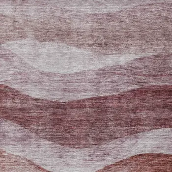 3' X 5' Blush And Brown Abstract Washable Indoor Outdoor Area Rug