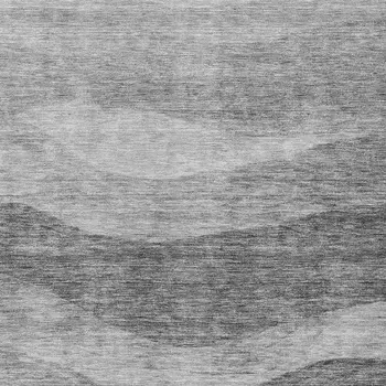 3' X 5' Gray And Charcoal Abstract Washable Indoor Outdoor Area Rug