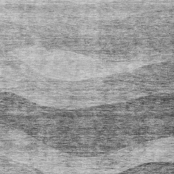 5' X 8' Gray And Charcoal Abstract Washable Indoor Outdoor Area Rug