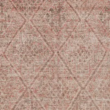 5' X 8' Pink And Brown Moroccan Washable Indoor Outdoor Area Rug