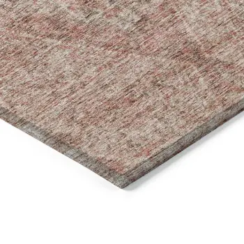 9' X 12' Pink And Brown Moroccan Washable Indoor Outdoor Area Rug