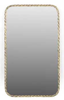 48" Brass Iron Framed Accent Mirror
