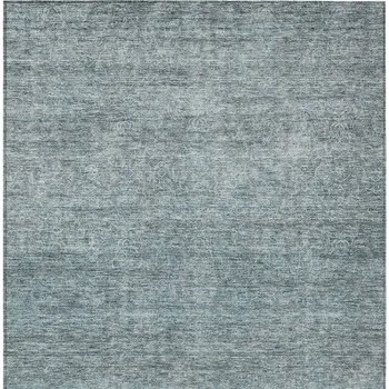 5' X 8' Blue And Ivory Abstract Washable Indoor Outdoor Area Rug