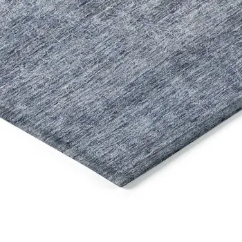 10' X 14' Sky Blue And Ivory Abstract Washable Indoor Outdoor Area Rug
