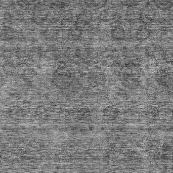 8' X 10' Gray And Charcoal Floral Washable Indoor Outdoor Area Rug