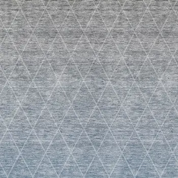 10' X 14' Blue And Gray Geometric Washable Indoor Outdoor Area Rug