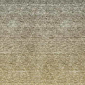 3' X 5' Gold And Gray Geometric Washable Indoor Outdoor Area Rug