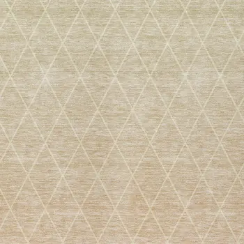 5' X 8' Salmon And Beige Geometric Washable Indoor Outdoor Area Rug