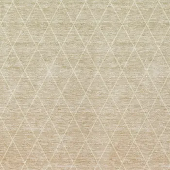 8' X 10' Salmon And Beige Geometric Washable Indoor Outdoor Area Rug