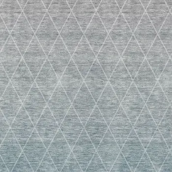 8' X 10' Teal Blue And Gray Geometric Washable Indoor Outdoor Area Rug