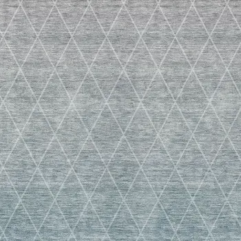 9' X 12' Teal Blue And Gray Geometric Washable Indoor Outdoor Area Rug