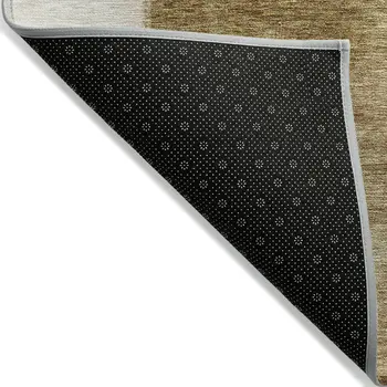 3' X 5' Terra Cotta Beige And Brown Geometric Washable Indoor Outdoor Area Rug