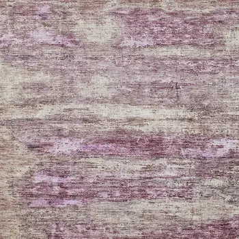 5' X 8' Blush Brown And Beige Abstract Washable Indoor Outdoor Area Rug