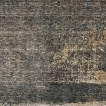 5' X 8' Coffee Black And Beige Abstract Washable Indoor Outdoor Area Rug