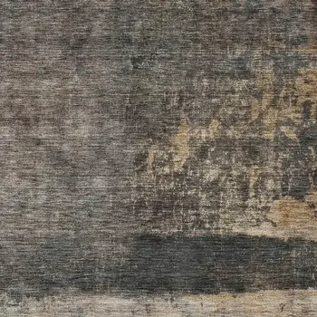 8' X 10' Coffee Black And Beige Abstract Washable Indoor Outdoor Area Rug