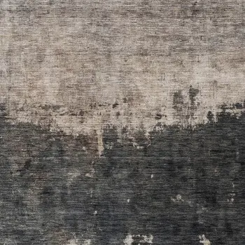 5' X 8' Taupe And Charcoal Abstract Washable Indoor Outdoor Area Rug
