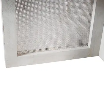 36" White Solid Wood Round Cross Legs Coffee Table