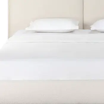 Beige Boucle Upholstered King Bed Frame