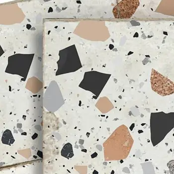 4" x 4" Beige Vinyl Arabesque Peel And Stick Removable Tiles