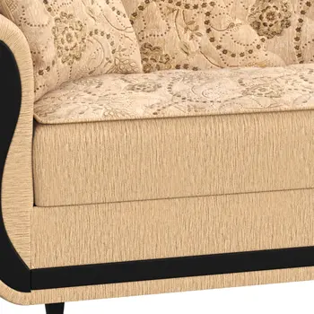 90" Beige Chenille Convertible Futon Sleeper Sofa And Toss Pillows With Storage